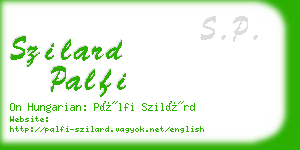 szilard palfi business card